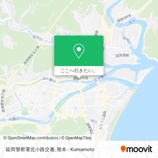 延岡警察署北小路交番地図