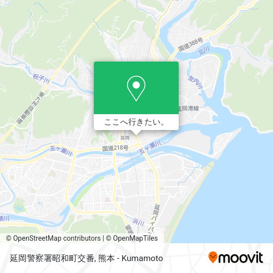 延岡警察署昭和町交番地図