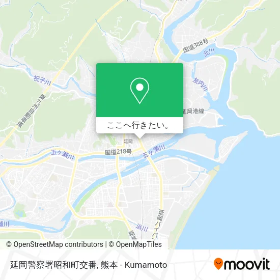 延岡警察署昭和町交番地図