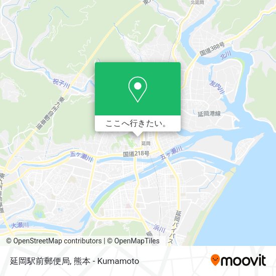 延岡駅前郵便局地図