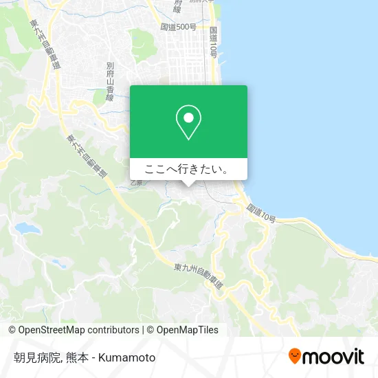 朝見病院地図