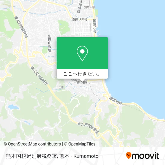 熊本国税局別府税務署地図