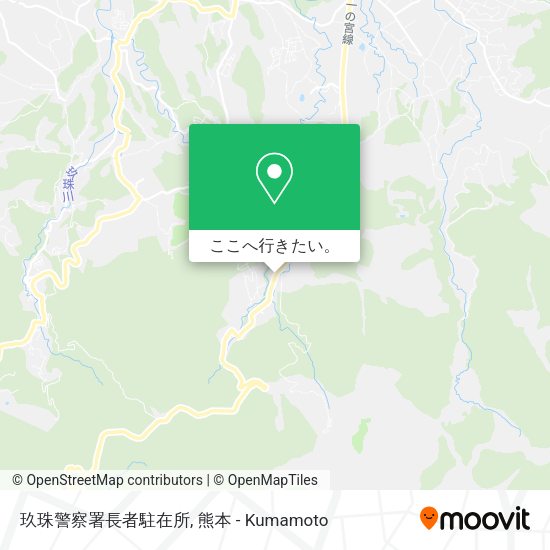 玖珠警察署長者駐在所地図