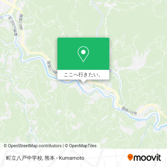 町立八戸中学校地図