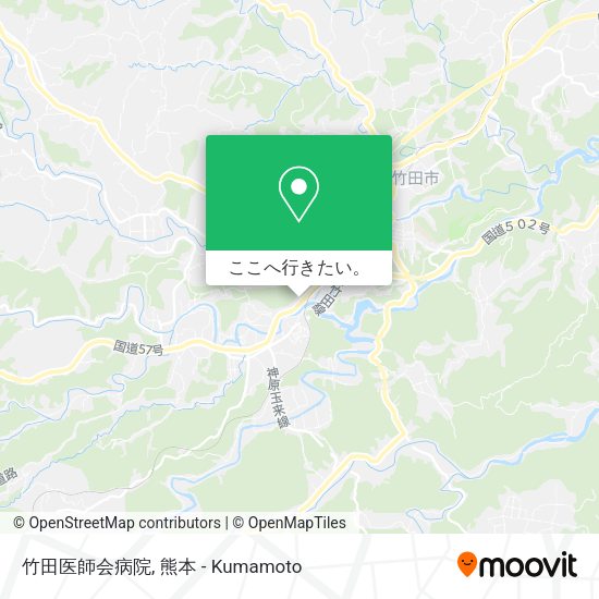 竹田医師会病院地図