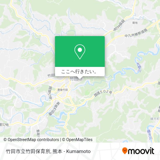 竹田市立竹田保育所地図
