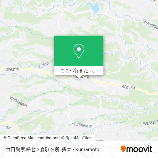 竹田警察署七ツ森駐在所地図