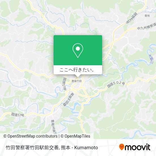 竹田警察署竹田駅前交番地図