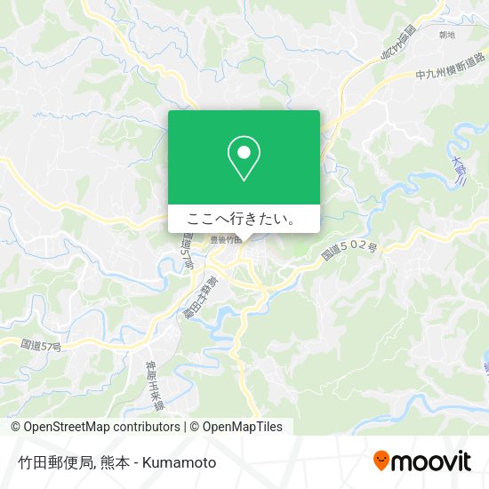 竹田郵便局地図