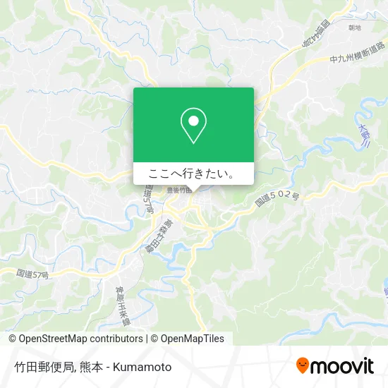 竹田郵便局地図