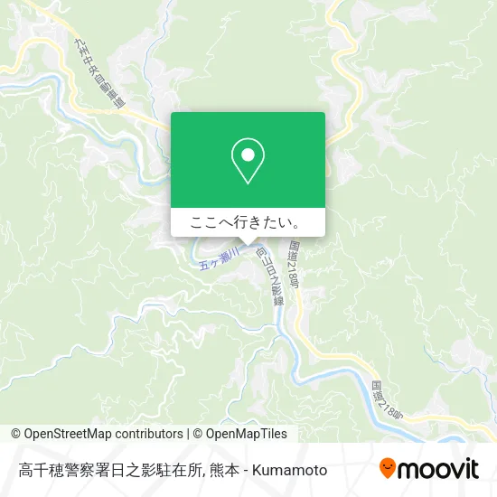 高千穂警察署日之影駐在所地図