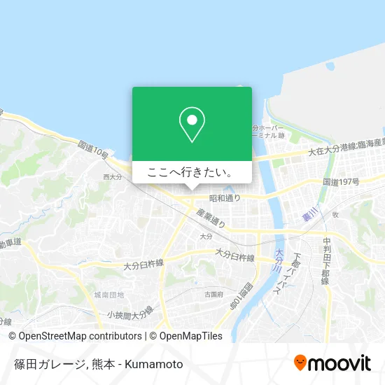 篠田ガレージ地図