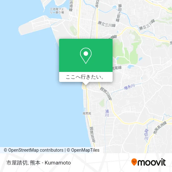 市屋踏切地図