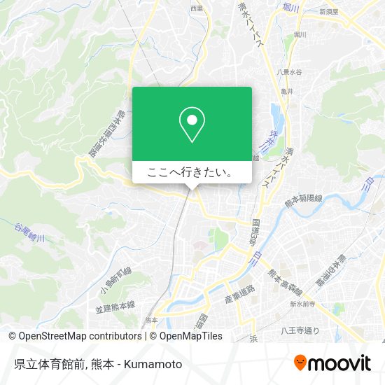 県立体育館前地図
