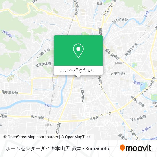 ホームセンターダイキ本山店地図