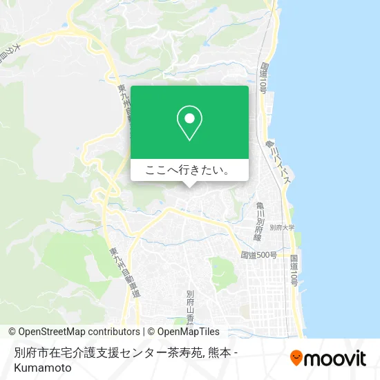 別府市在宅介護支援センター茶寿苑地図