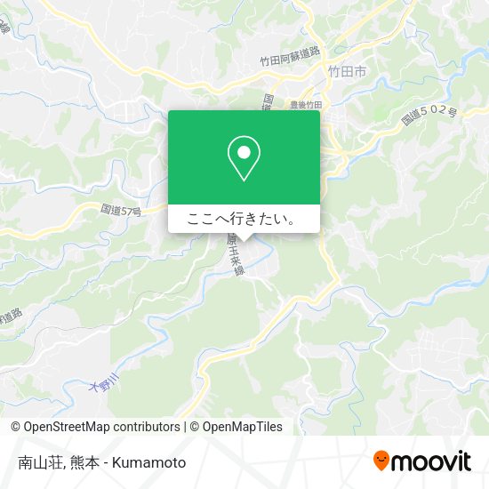 南山荘地図