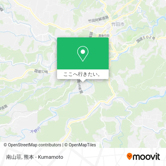 南山荘地図
