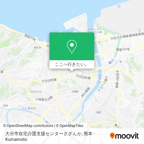 大分市在宅介護支援センターさざんか地図