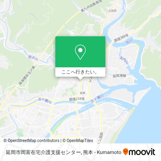 延岡市岡富在宅介護支援センター地図
