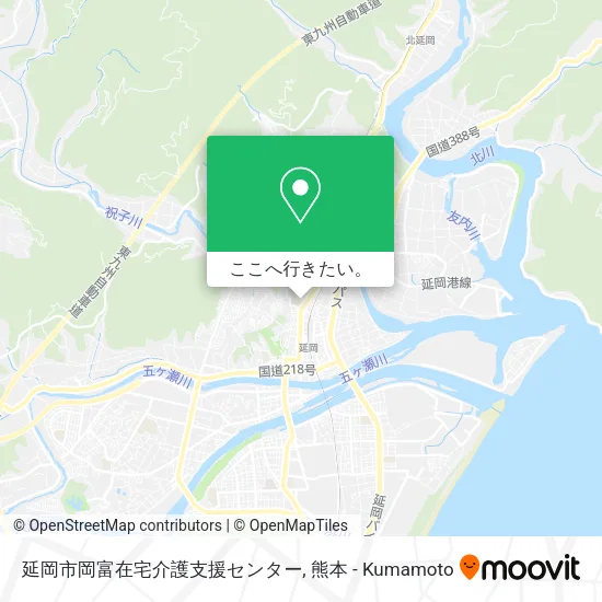 延岡市岡富在宅介護支援センター地図