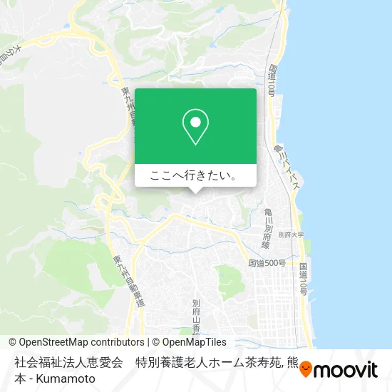 社会福祉法人恵愛会　特別養護老人ホーム茶寿苑地図