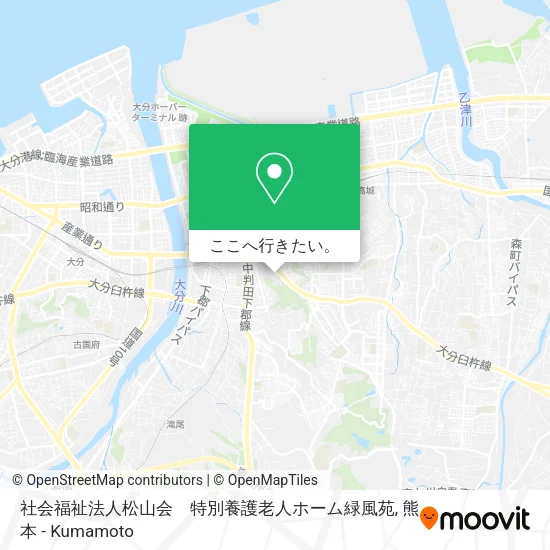 社会福祉法人松山会　特別養護老人ホーム緑風苑地図