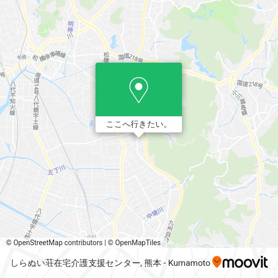 しらぬい荘在宅介護支援センター地図