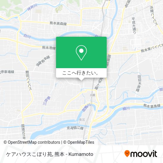 ケアハウスこぼり苑地図