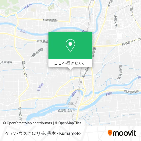 ケアハウスこぼり苑地図