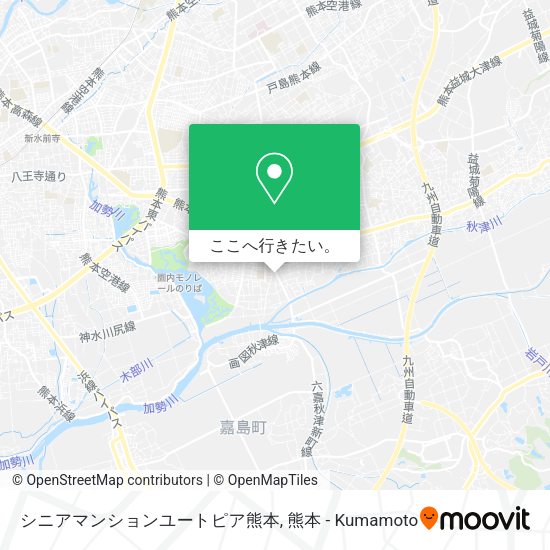シニアマンションユートピア熊本地図