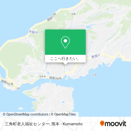 三角町老人福祉センター地図