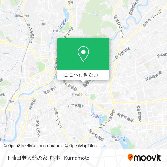 下油田老人憩の家地図