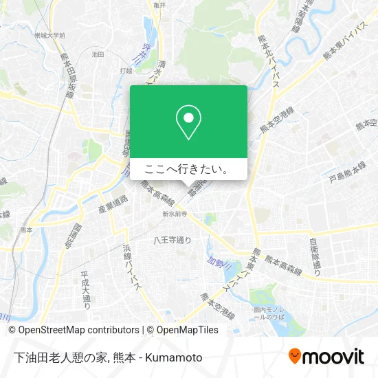 下油田老人憩の家地図