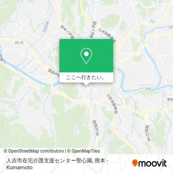人吉市在宅介護支援センター聖心園地図