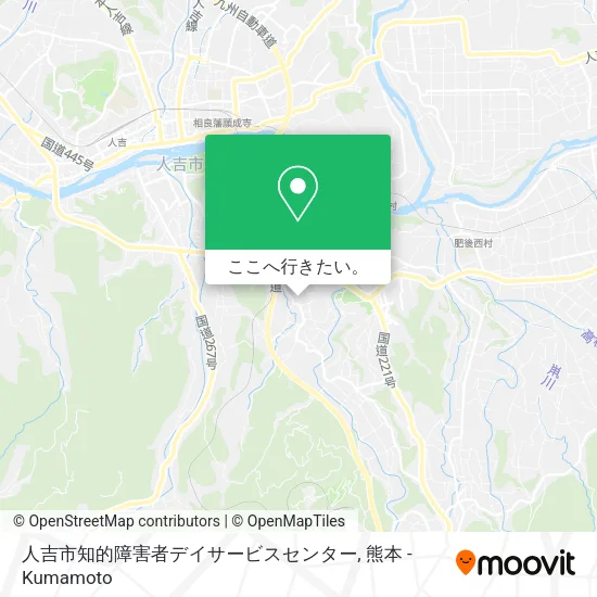 人吉市知的障害者デイサービスセンター地図