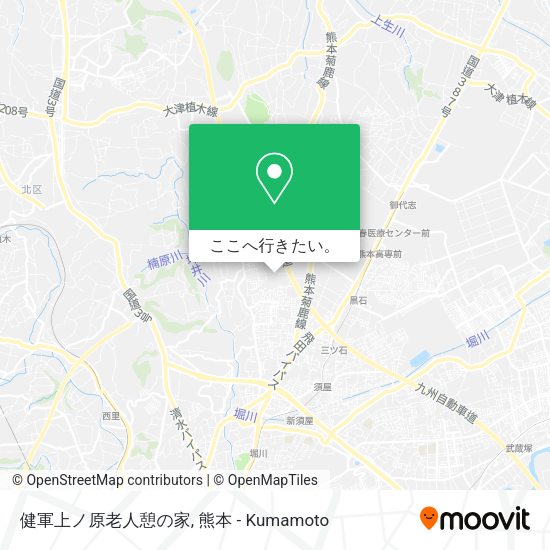 健軍上ノ原老人憩の家地図