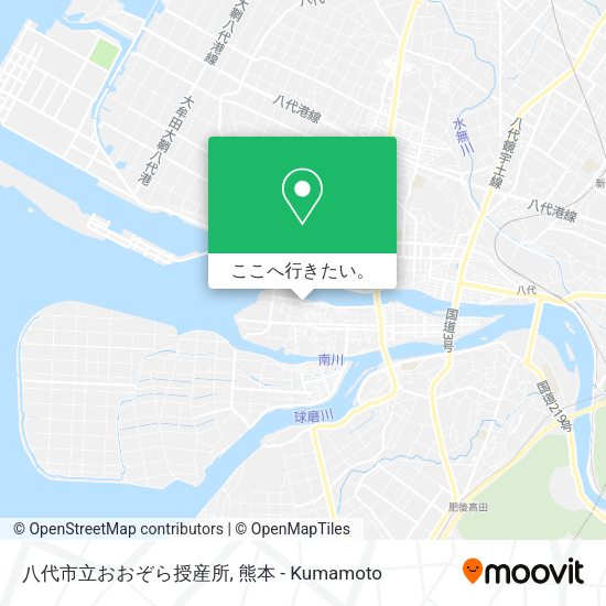 八代市立おおぞら授産所地図