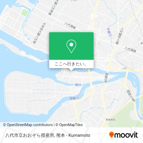八代市立おおぞら授産所地図