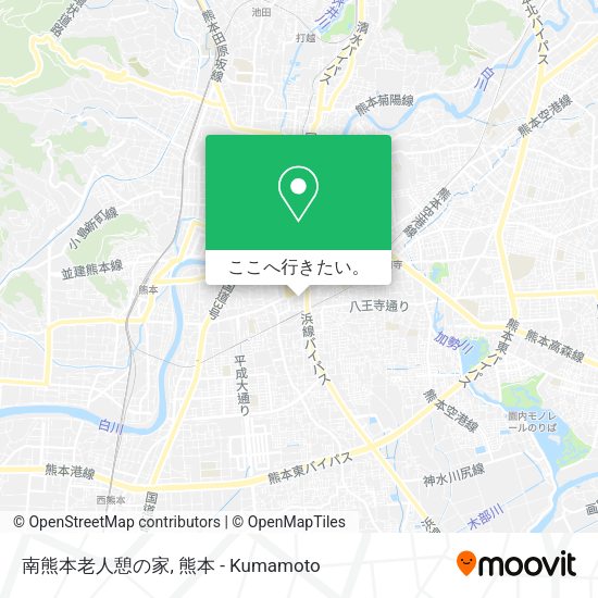 南熊本老人憩の家地図