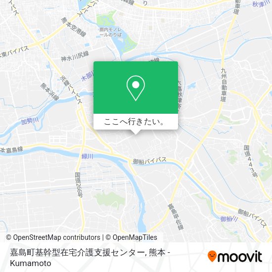 嘉島町基幹型在宅介護支援センター地図