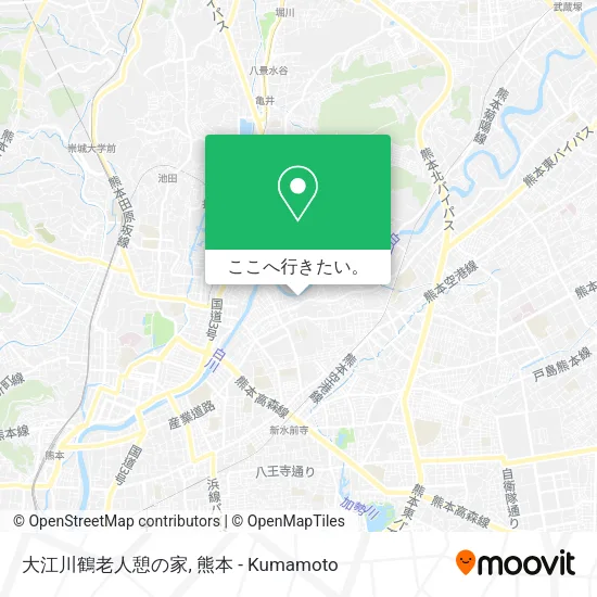 大江川鶴老人憩の家地図