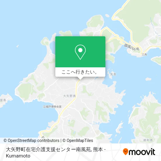 大矢野町在宅介護支援センター南風苑地図