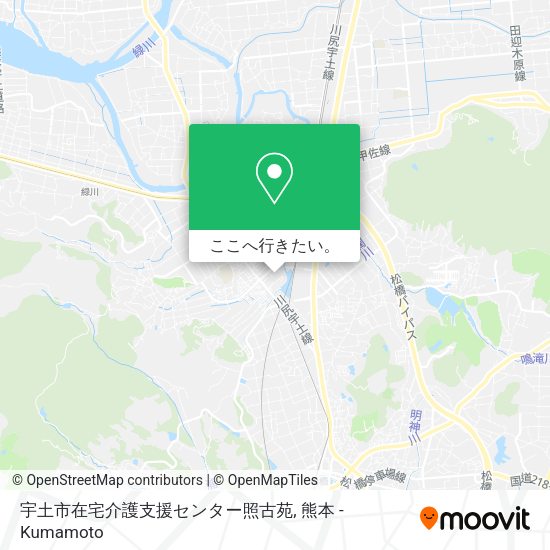 宇土市在宅介護支援センター照古苑地図