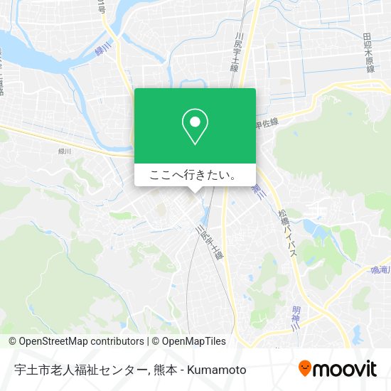 宇土市老人福祉センター地図