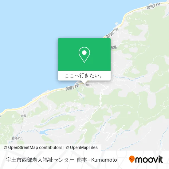 宇土市西部老人福祉センター地図