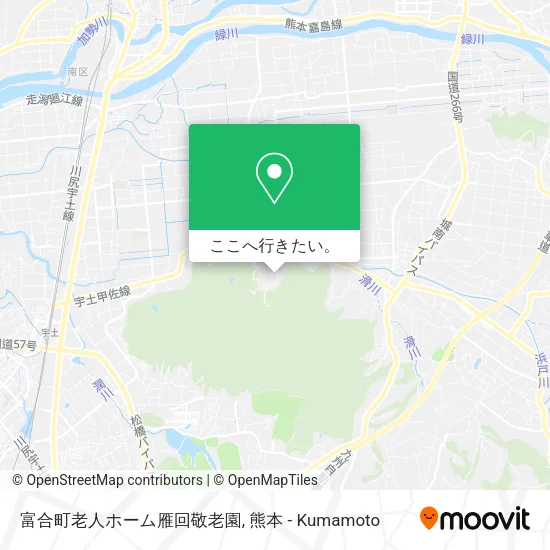 富合町老人ホーム雁回敬老園地図