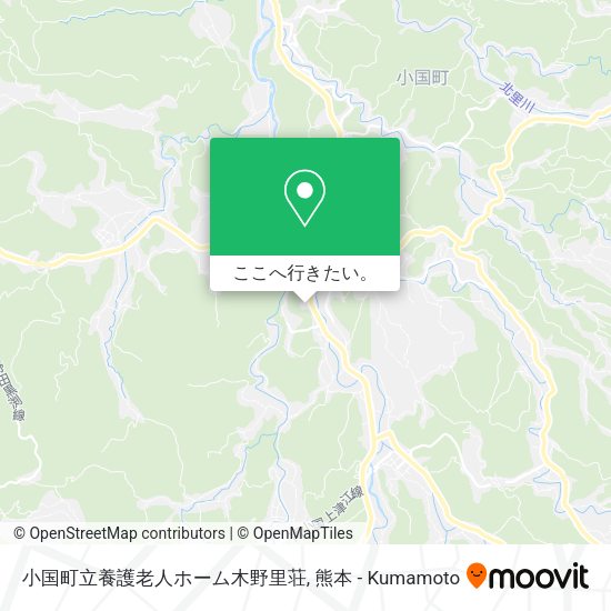 小国町立養護老人ホーム木野里荘地図