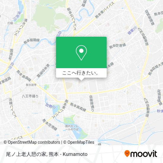 尾ノ上老人憩の家地図