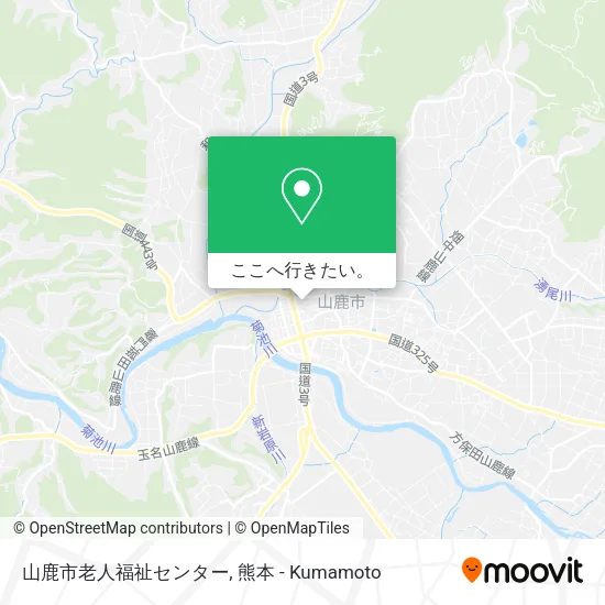 山鹿市老人福祉センター地図